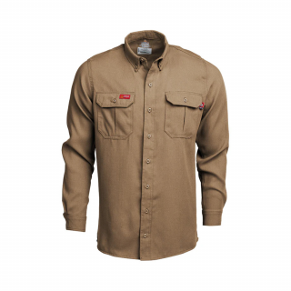 LAPCO FR Khaki Modern Uniform Shirt